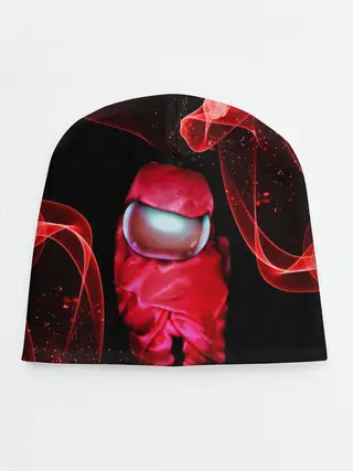 Детская шапка / AMONG US - КРАСНЫЙ