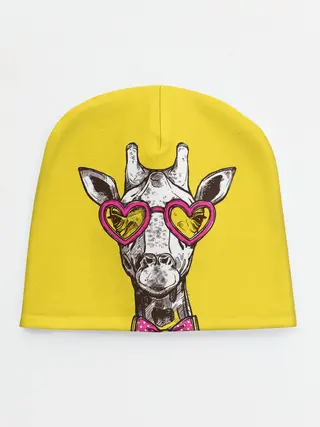 Детская шапка / Жираф
