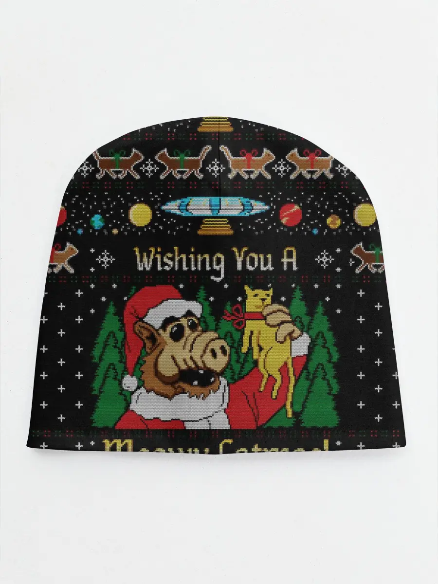 Детская шапка / Wishing you a meowy catmas