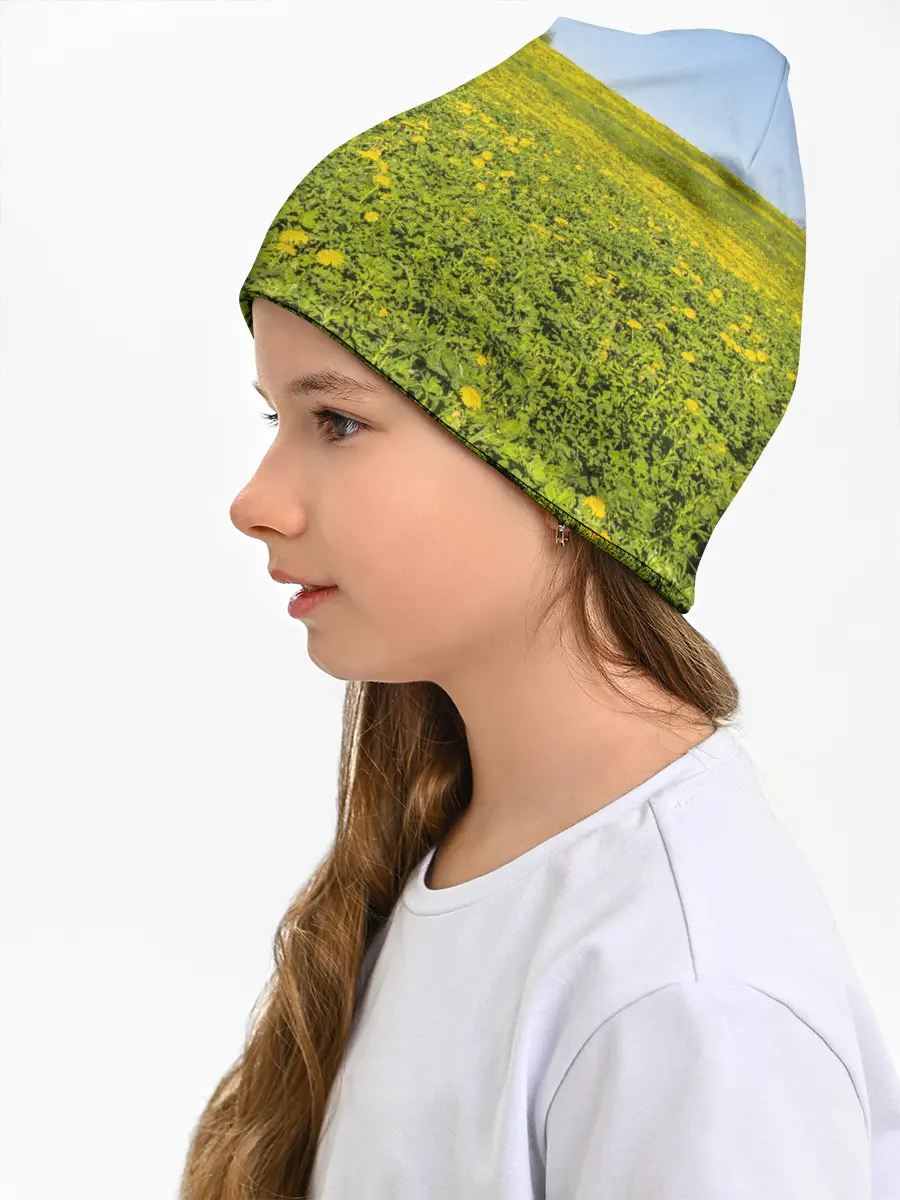 Детская шапка / Поле одуванчиков