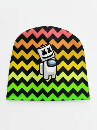 Детская шапка / Among Us Marshmello