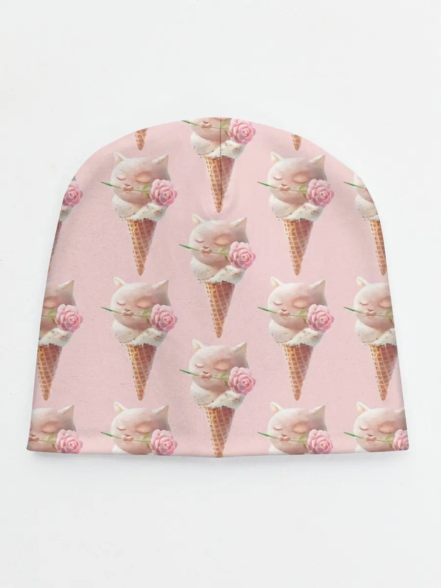 Детская шапка / Мороженное | Кошечки