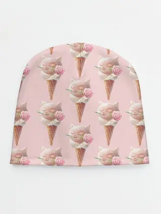 Детская шапка / Мороженное | Кошечки