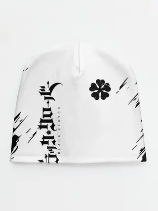 Детская шапка / черный клеывер аниме