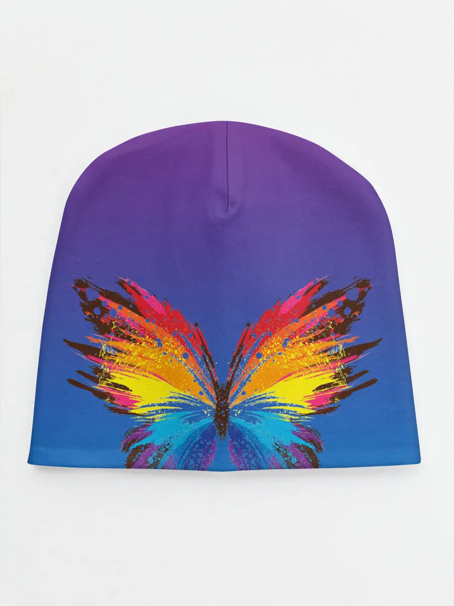 Детская шапка / красочная бабочка