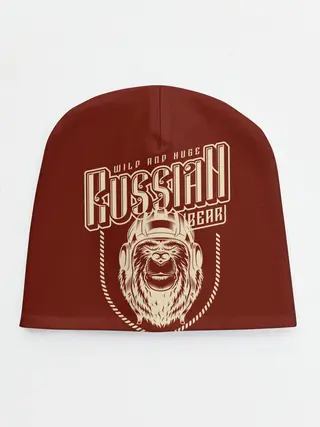 Детская шапка / Русский медведь танкист