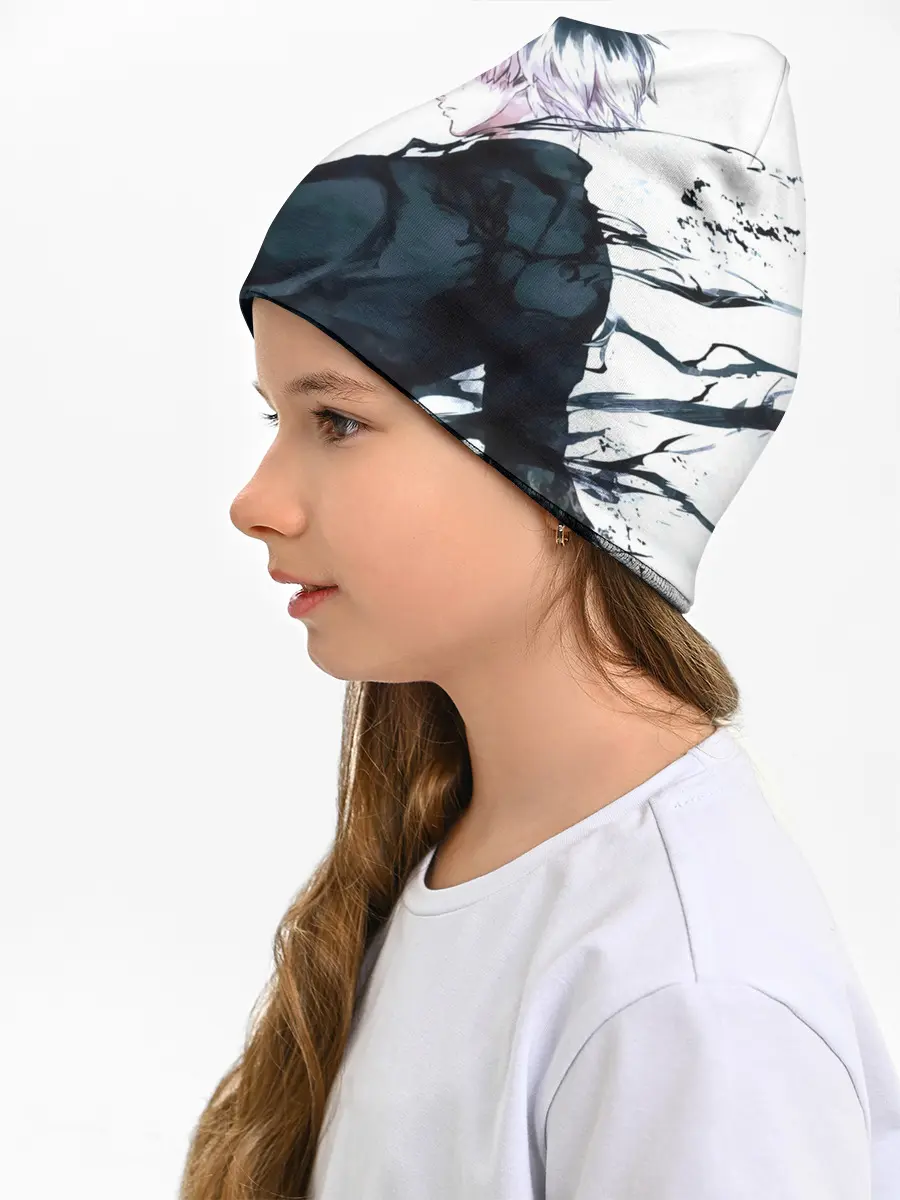 Детская шапка / Kaneki Ken белая акварель