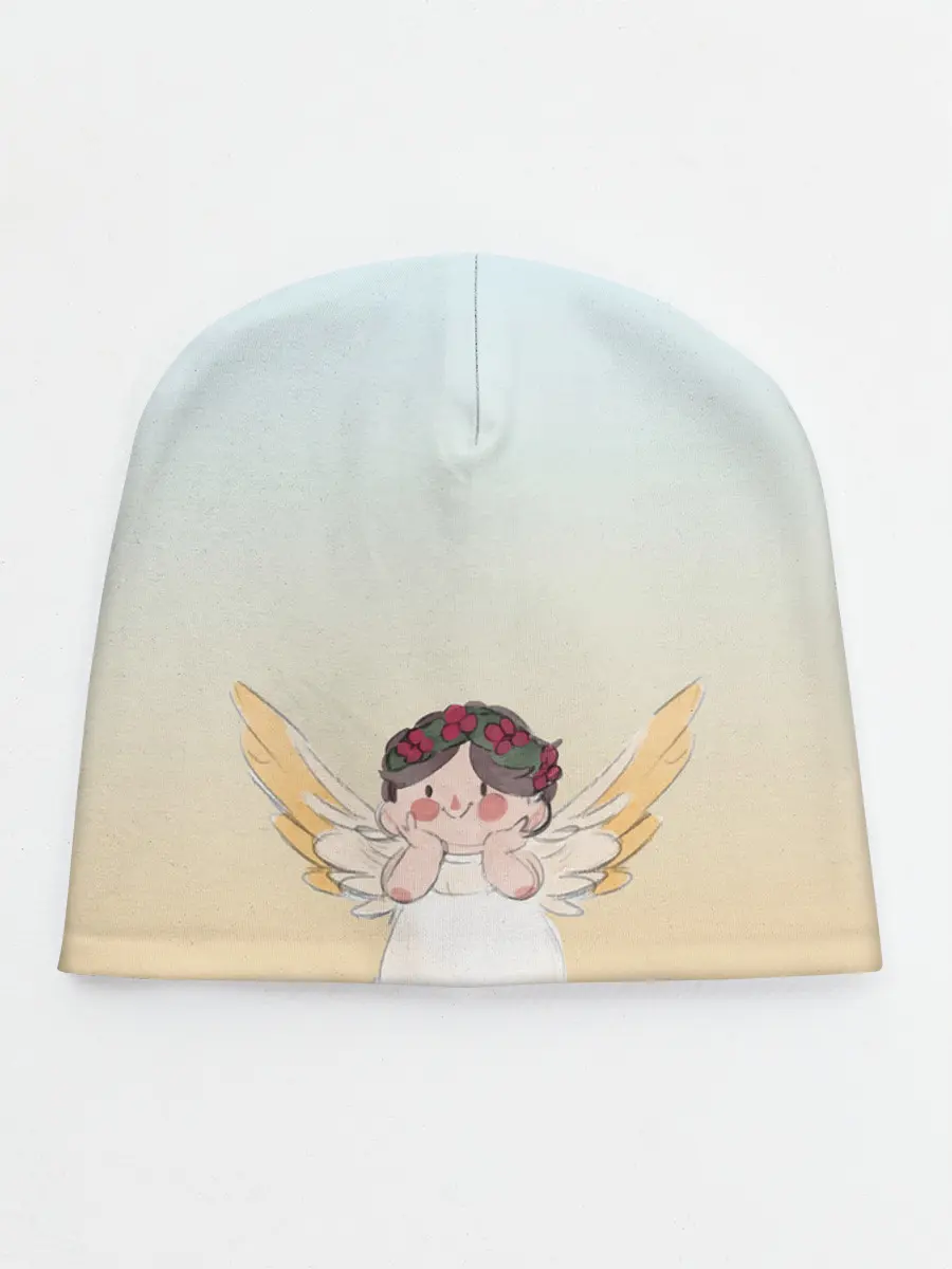 Детская шапка / акварельный ангелок