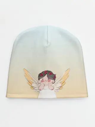 Детская шапка / акварельный ангелок