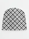 Детская шапка / Ч/б текстура в клетку