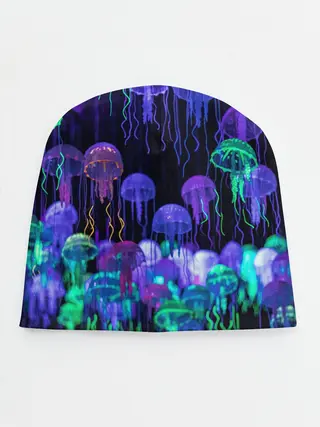 Детская шапка / Неоновые медузы