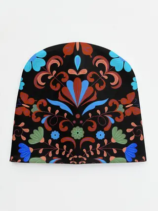 Детская шапка / РОСПИСЬ ЦВЕТАМИ