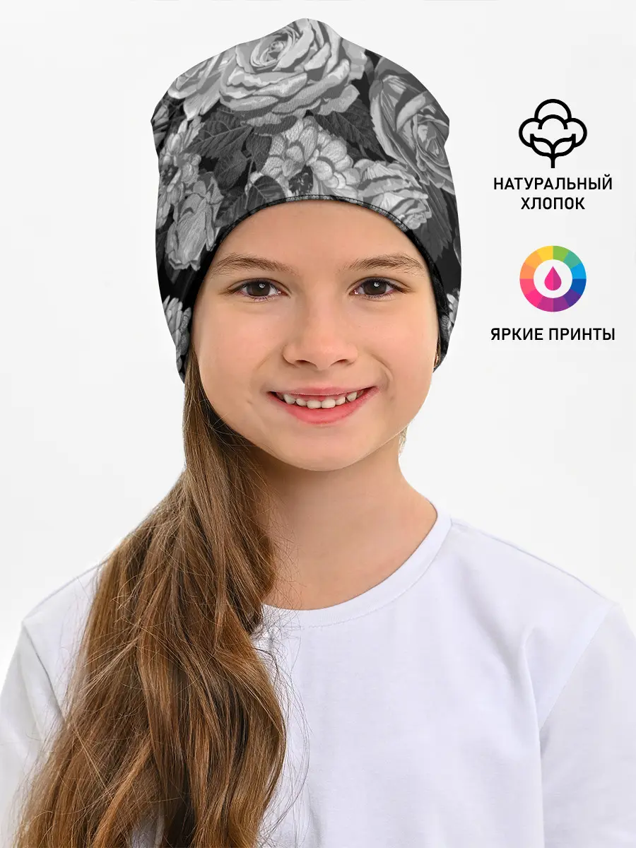Детская шапка / Розы