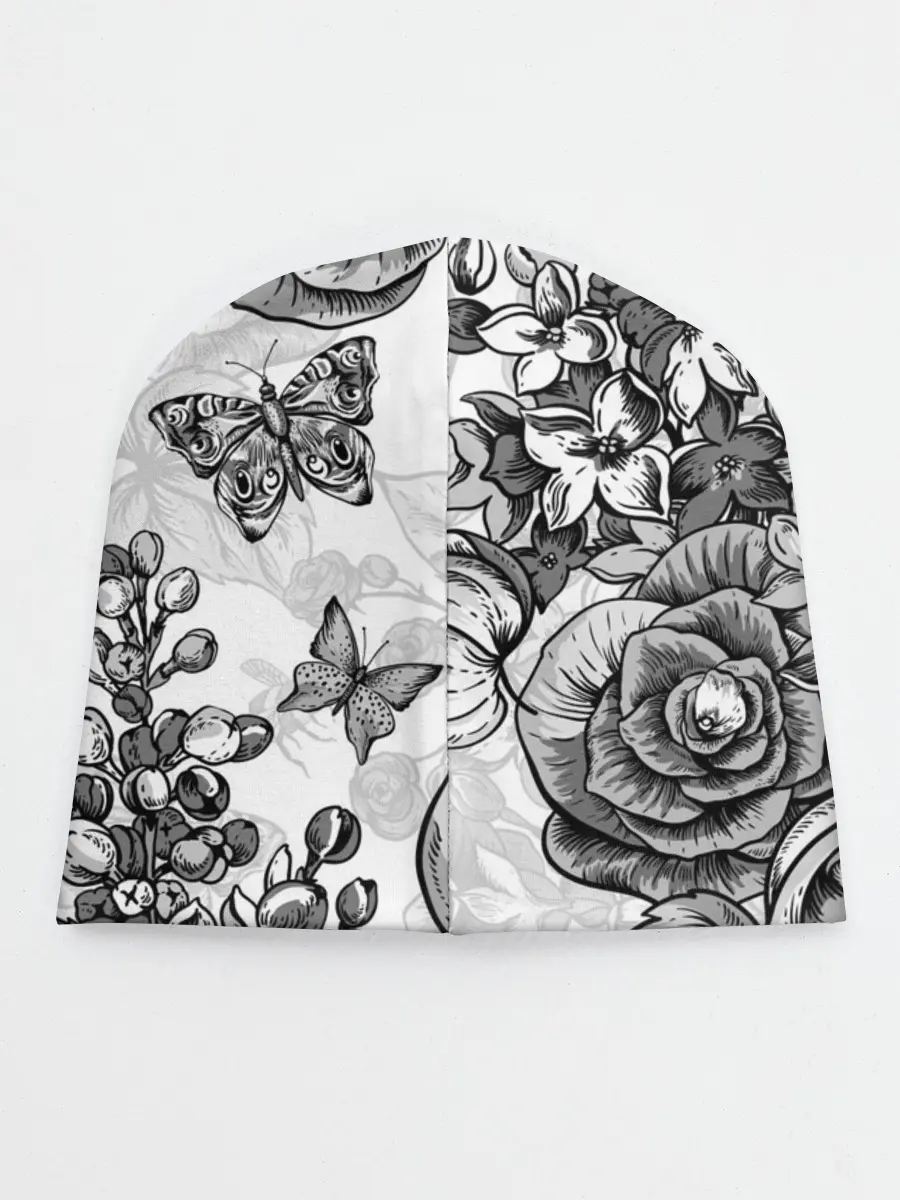 Детская шапка / РОЗЫ | ROSES | БАБОЧКИ