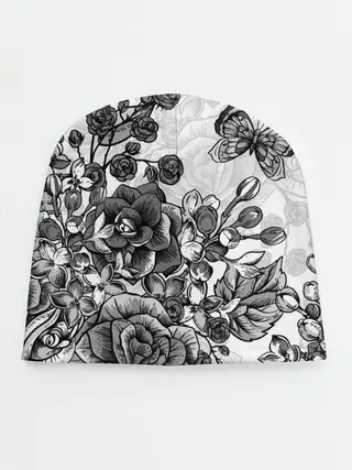 Детская шапка / РОЗЫ | ROSES | БАБОЧКИ