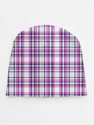 Детская шапка / Текстура в клетку