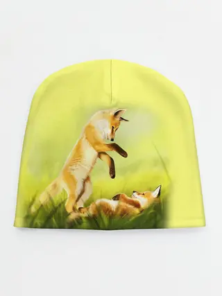 Детская шапка / Лисята