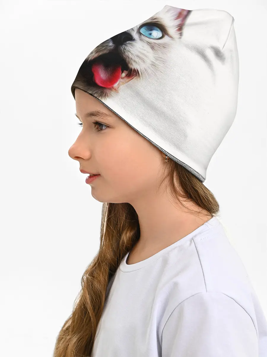 Детская шапка / Котик