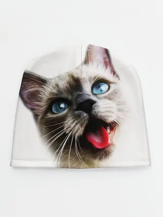 Детская шапка / Котик