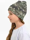 Детская шапка / Камуфляж с клевером