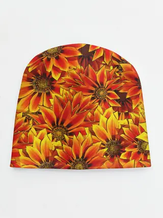 Детская шапка / ЦВЕТОЧНЫЙ ОРНАМЕНТ