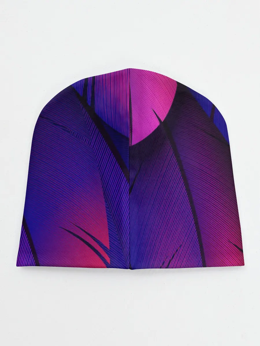 Детская шапка / Фиолетовые Перья