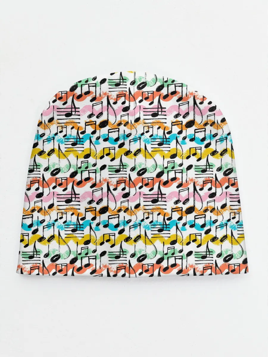 Детская шапка / Музыкальные Ноты