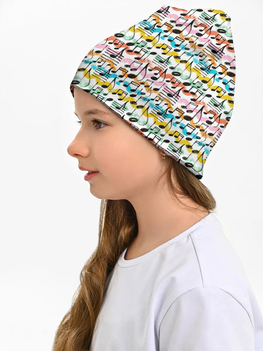 Детская шапка / Музыкальные Ноты
