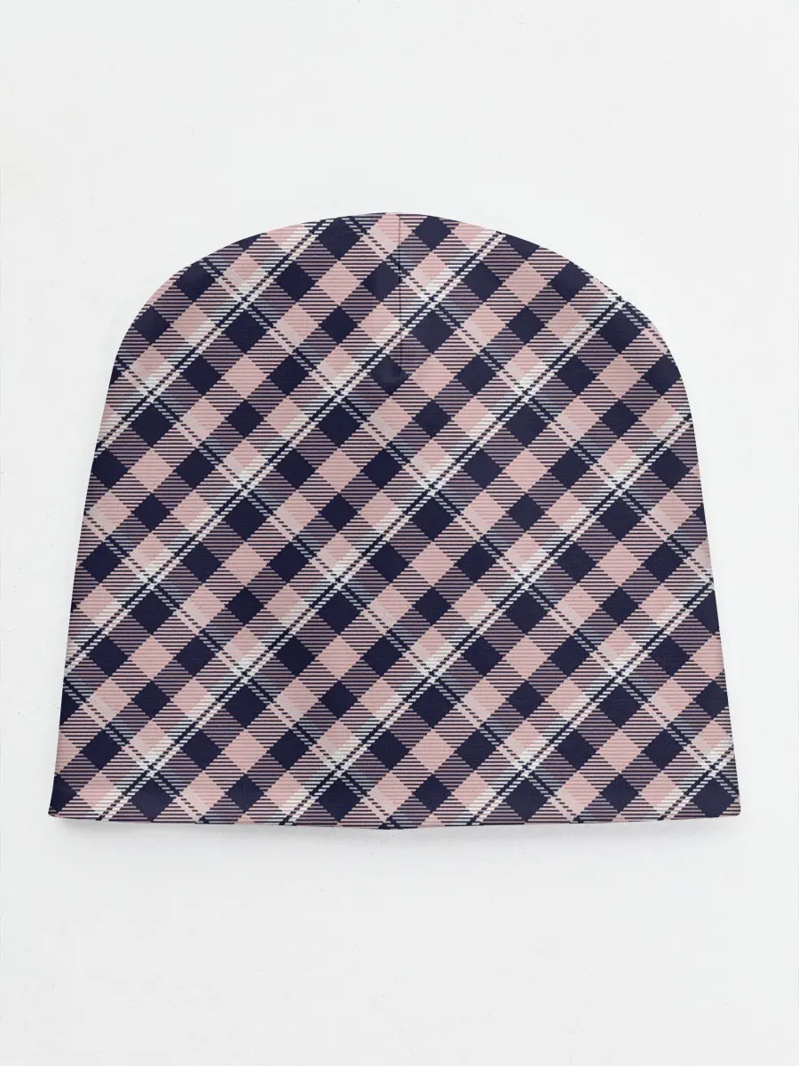 Детская шапка / Клеточный узор