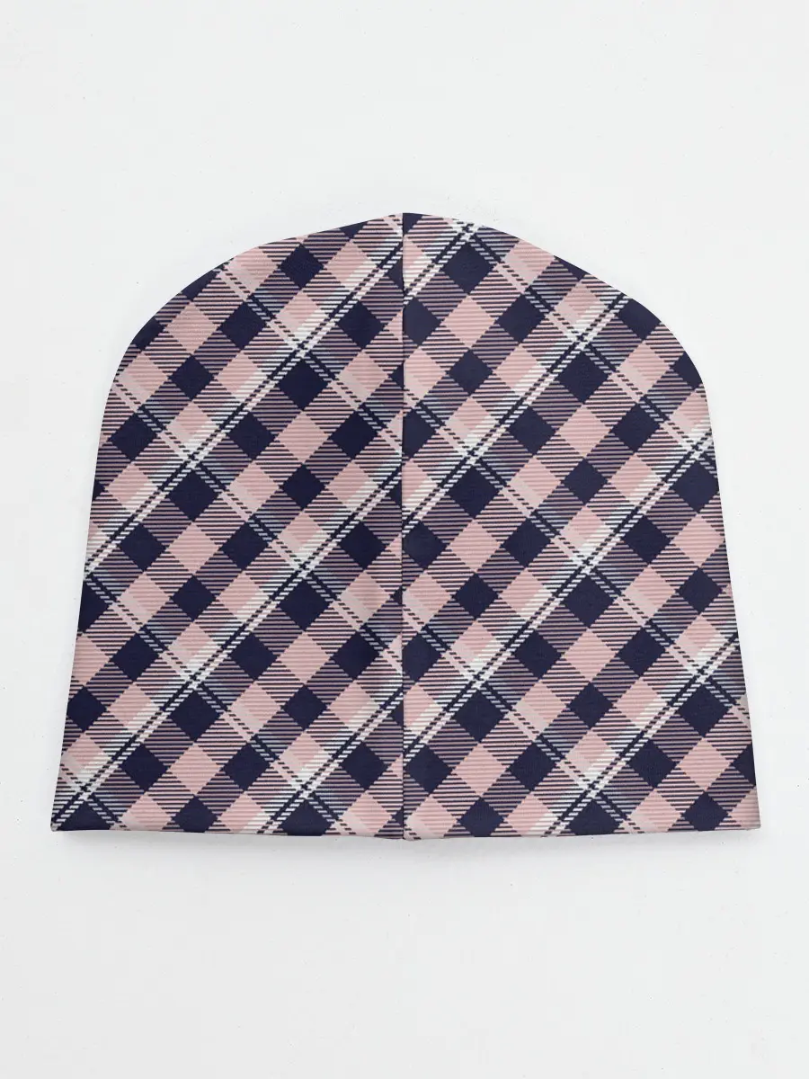 Детская шапка / Клеточный узор