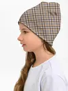 Детская шапка / Клеточный узор