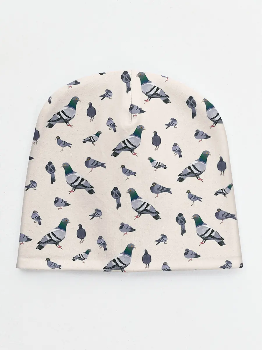 Детская шапка / Голуби