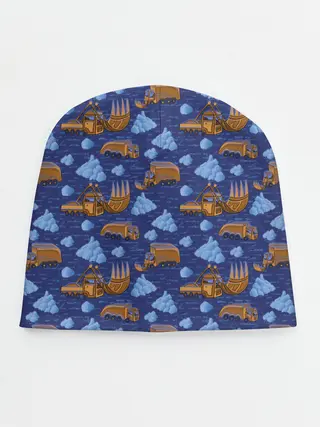 Детская шапка / Весна, но все еще снежная.