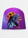 Детская шапка / Retrowave Neon Dinosaur