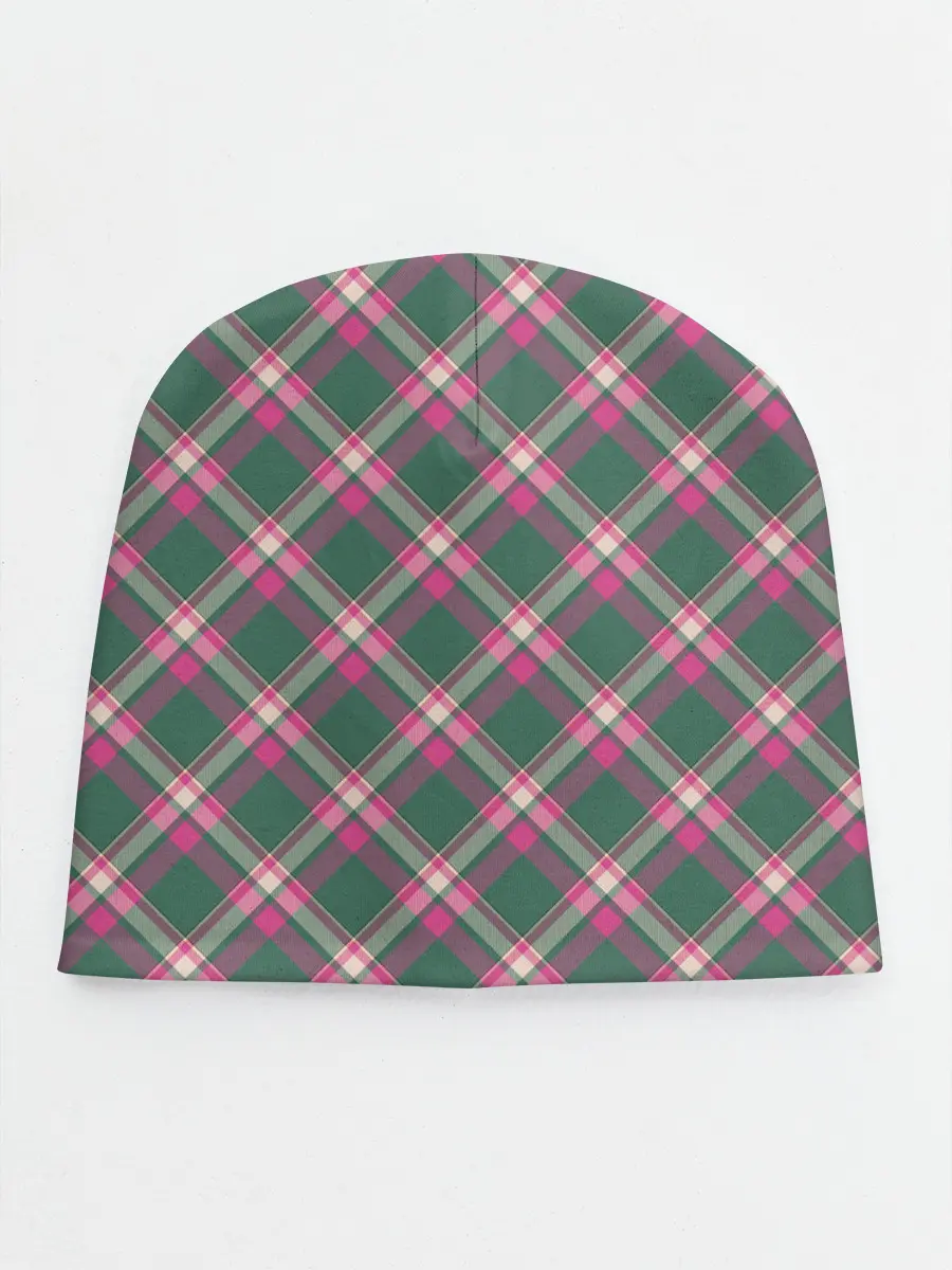 Детская шапка / Клеточный узор