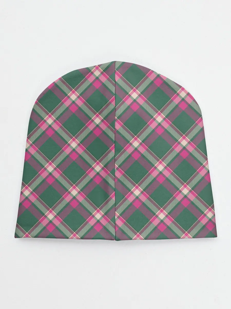 Детская шапка / Клеточный узор