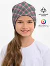 Детская шапка / Клеточный узор