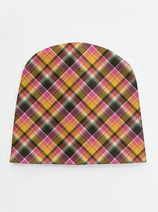 Детская шапка / Клеточный узор