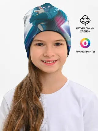 Детская шапка / Легоси Хару крупный принт