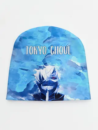 Детская шапка / Kaneki Ken на синем фоне