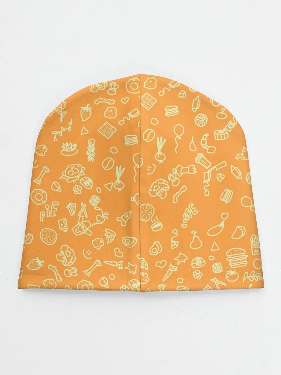 Детская шапка / оранжевая еда