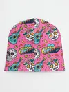 Детская шапка / День Мёртвых узор из черепов