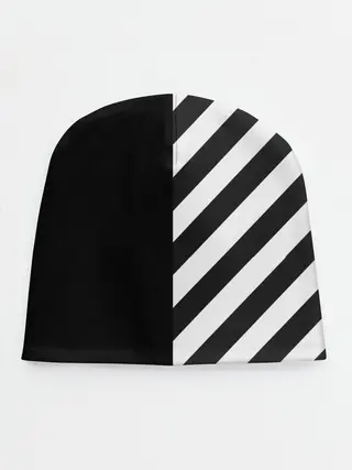 Детская шапка / Черно-Белые Полосы