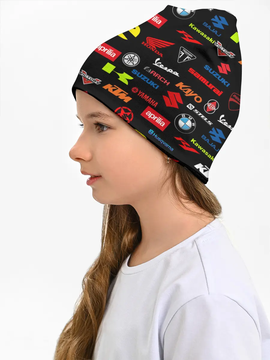 Детская шапка / Motorcycle pattern | Мото паттерн