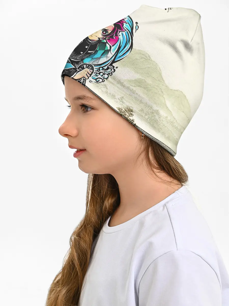 Детская шапка / Kamado Tanjiro зарисовка