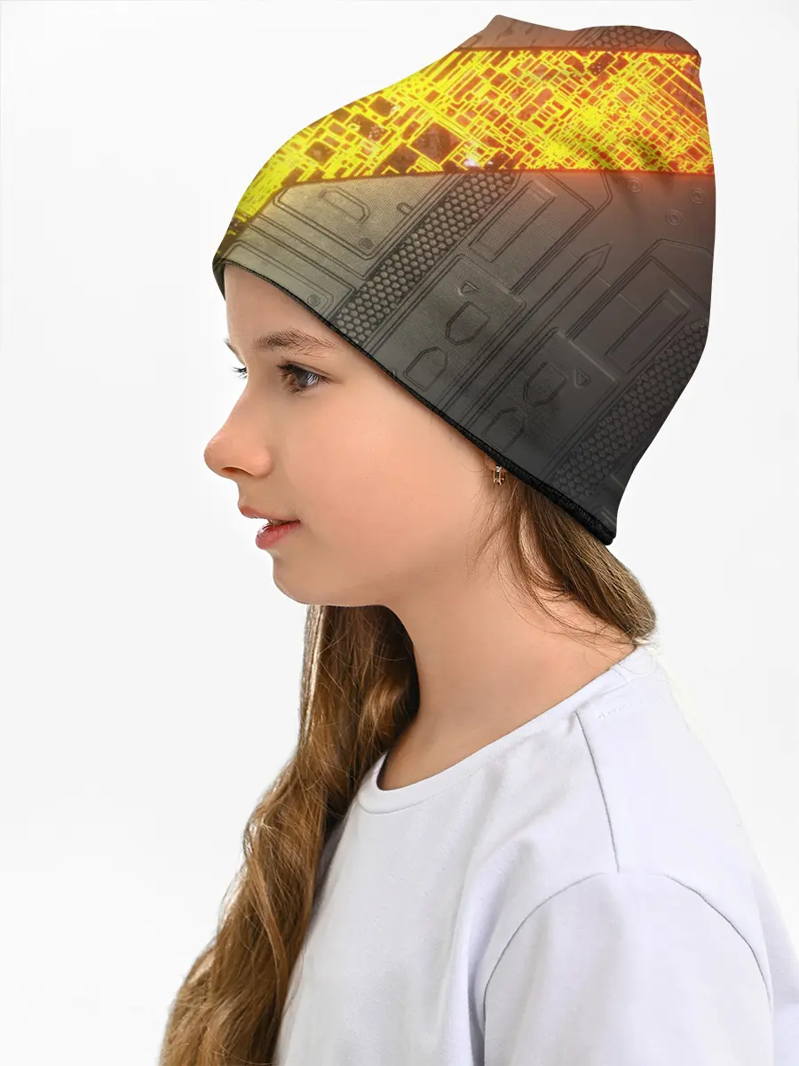 Детская шапка / Неоновая внутренность 3D