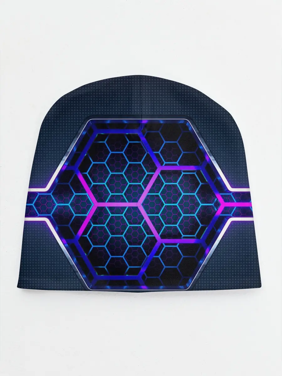 Детская шапка / Цветные соты 3D