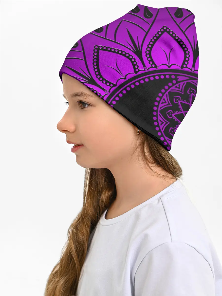 Детская шапка / Сирень 3D