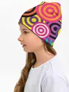 Детская шапка / Аннотация разноцветных кругов