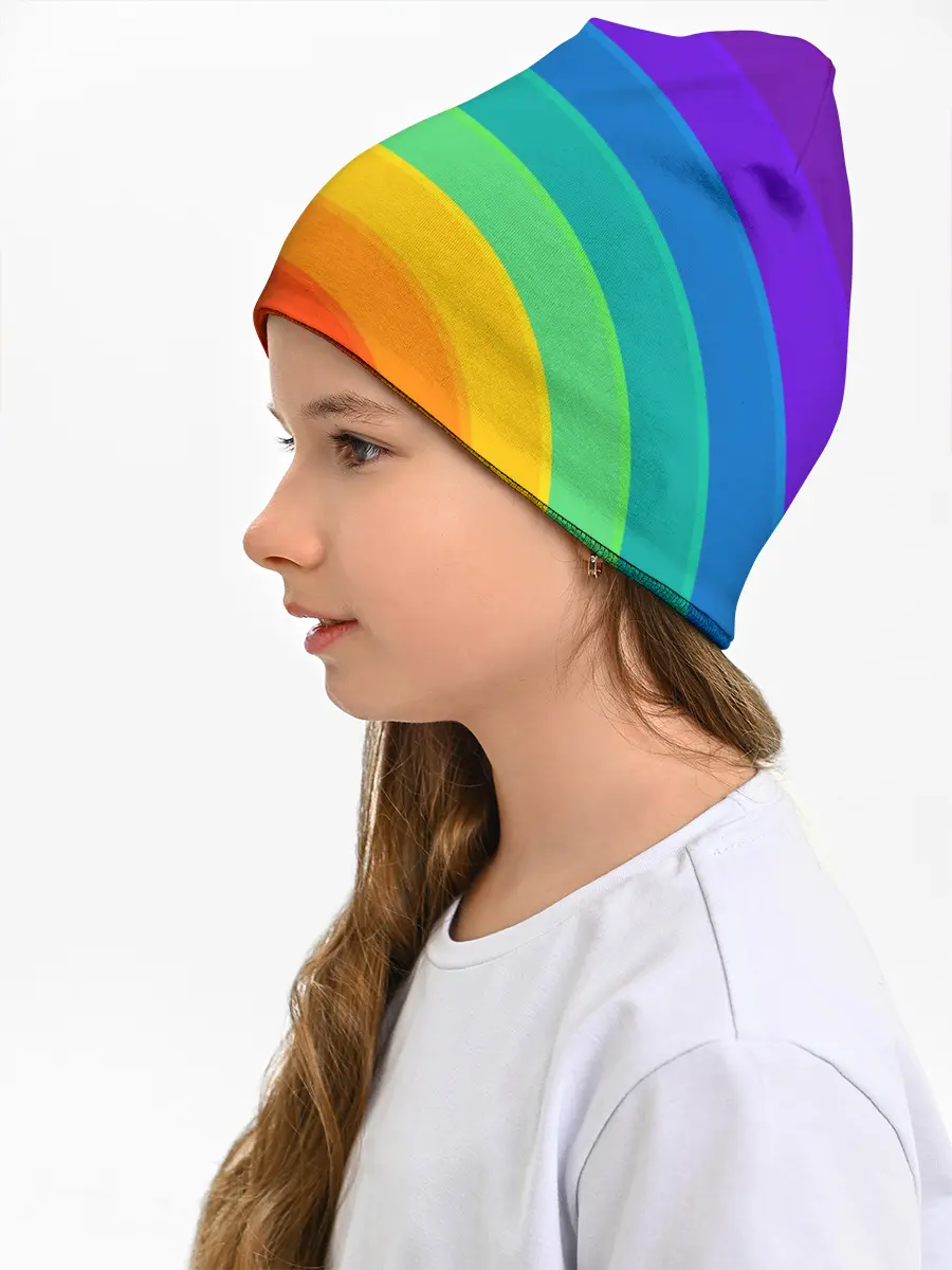 Детская шапка / Круговая радуга